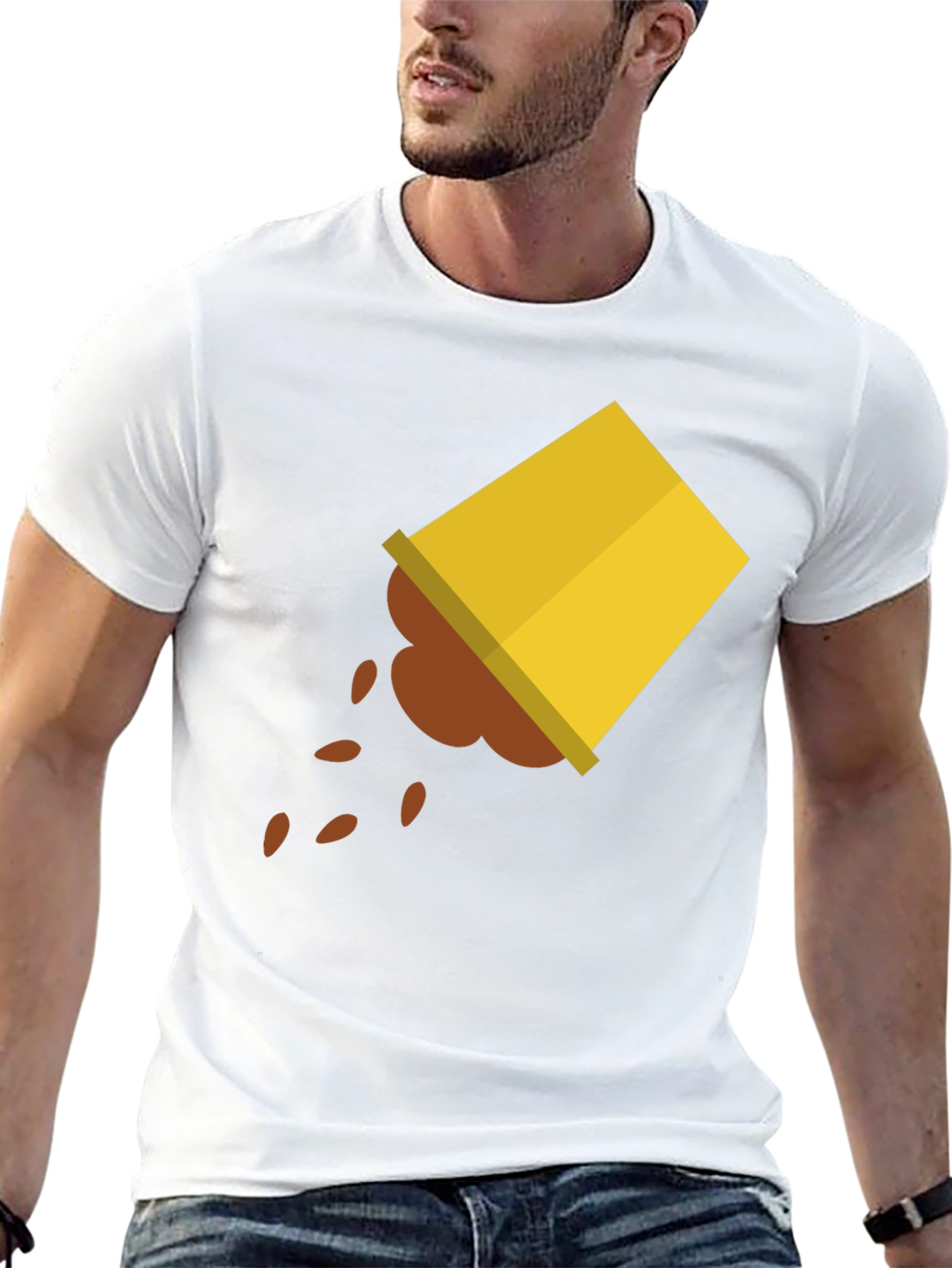 Spilled Coffee Graphic Tee - Unisex Black T-Shirt
