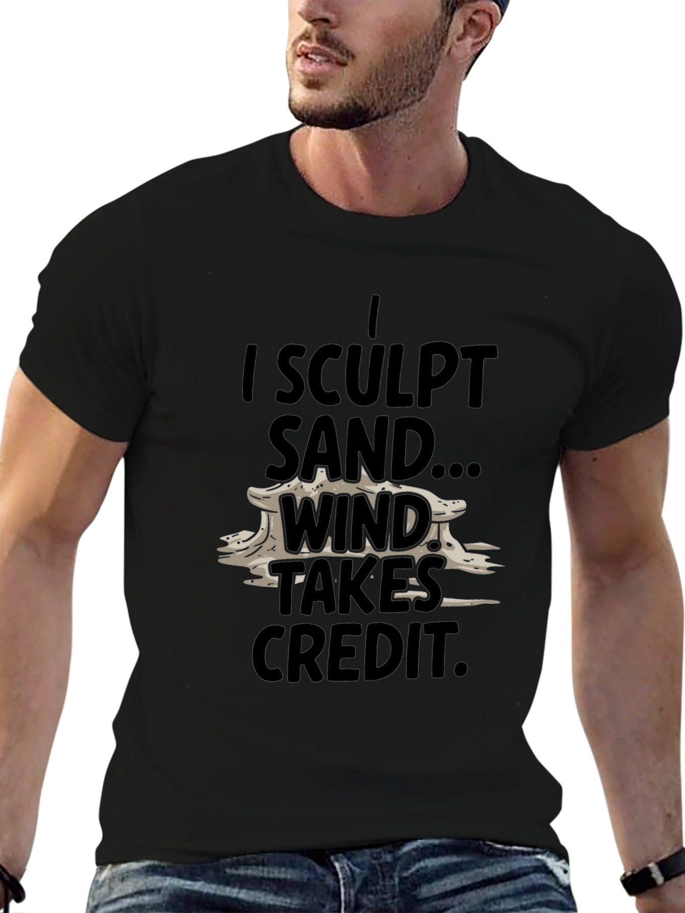 I Sculpt Sand T-Shirt - Funny Beach Summer Tee