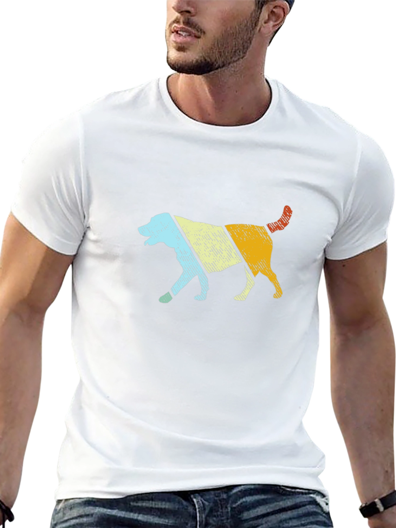 Retro Dog Graphic Tee - Cool Dog Lover Shirt