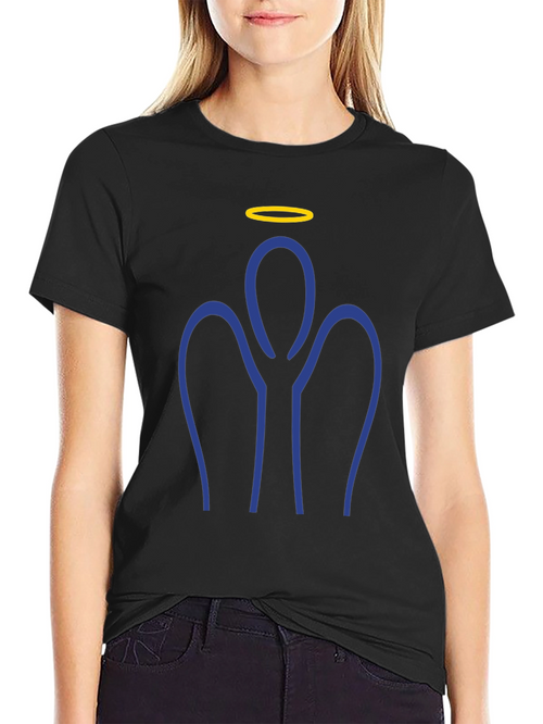 Angel Outline Graphic Tee - Stylish & Unique!