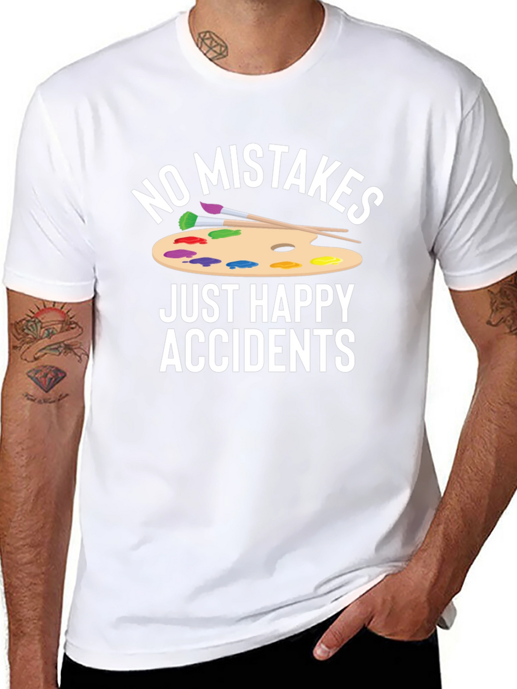No Mistakes Just Happy Accidents Graphic T-Shirt
