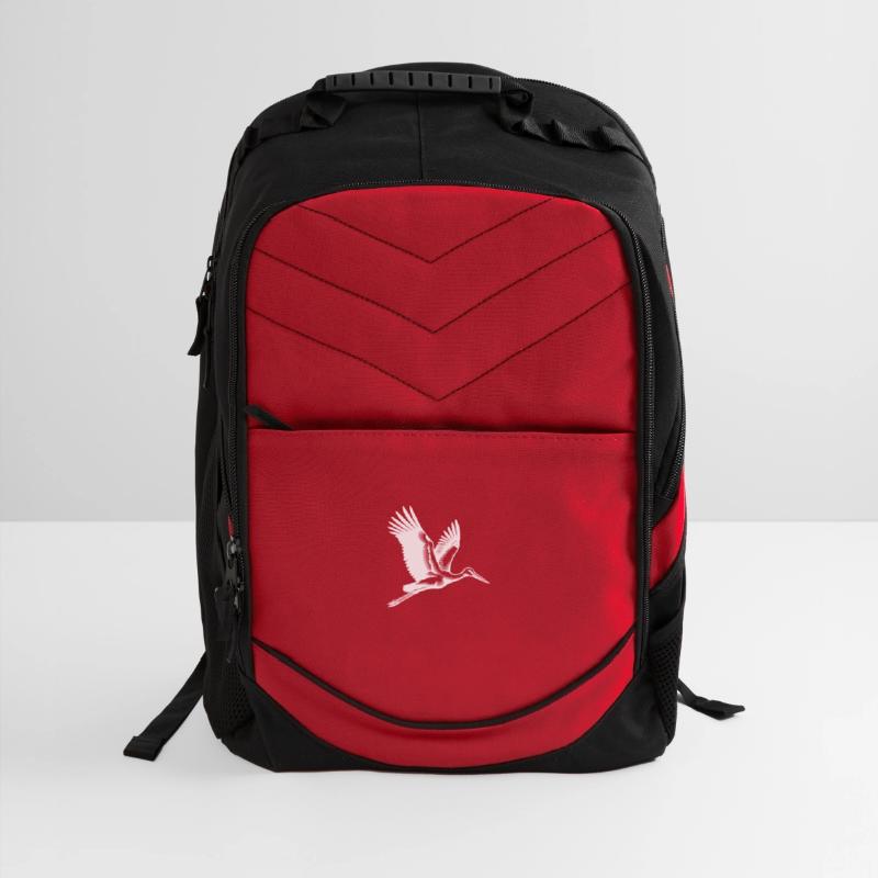 Elegant Flying Stork Bird