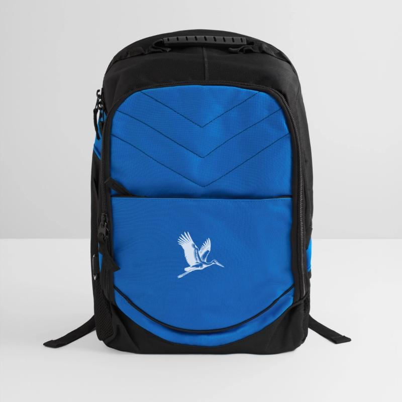 Elegant Flying Stork Bird