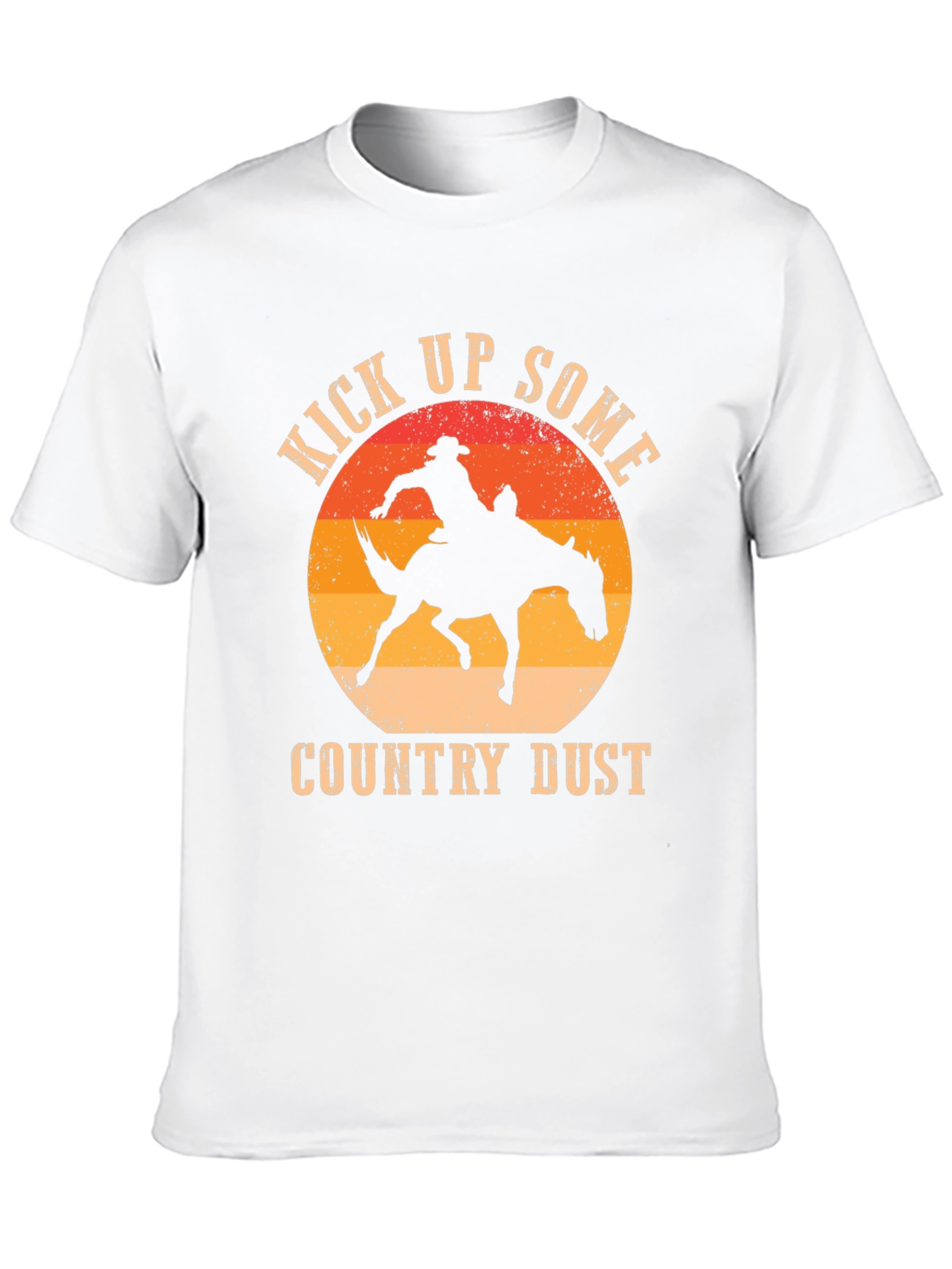 Kick Up Some Country Dust Cowboy Graphic T-Shirt