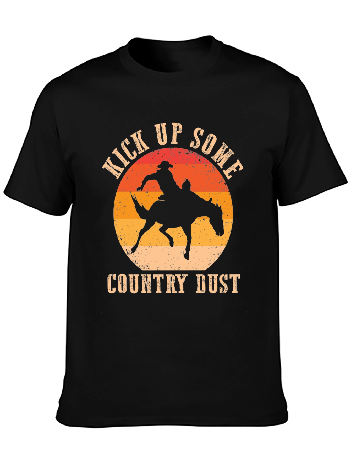 Kick Up Some Country Dust Cowboy Graphic T-Shirt