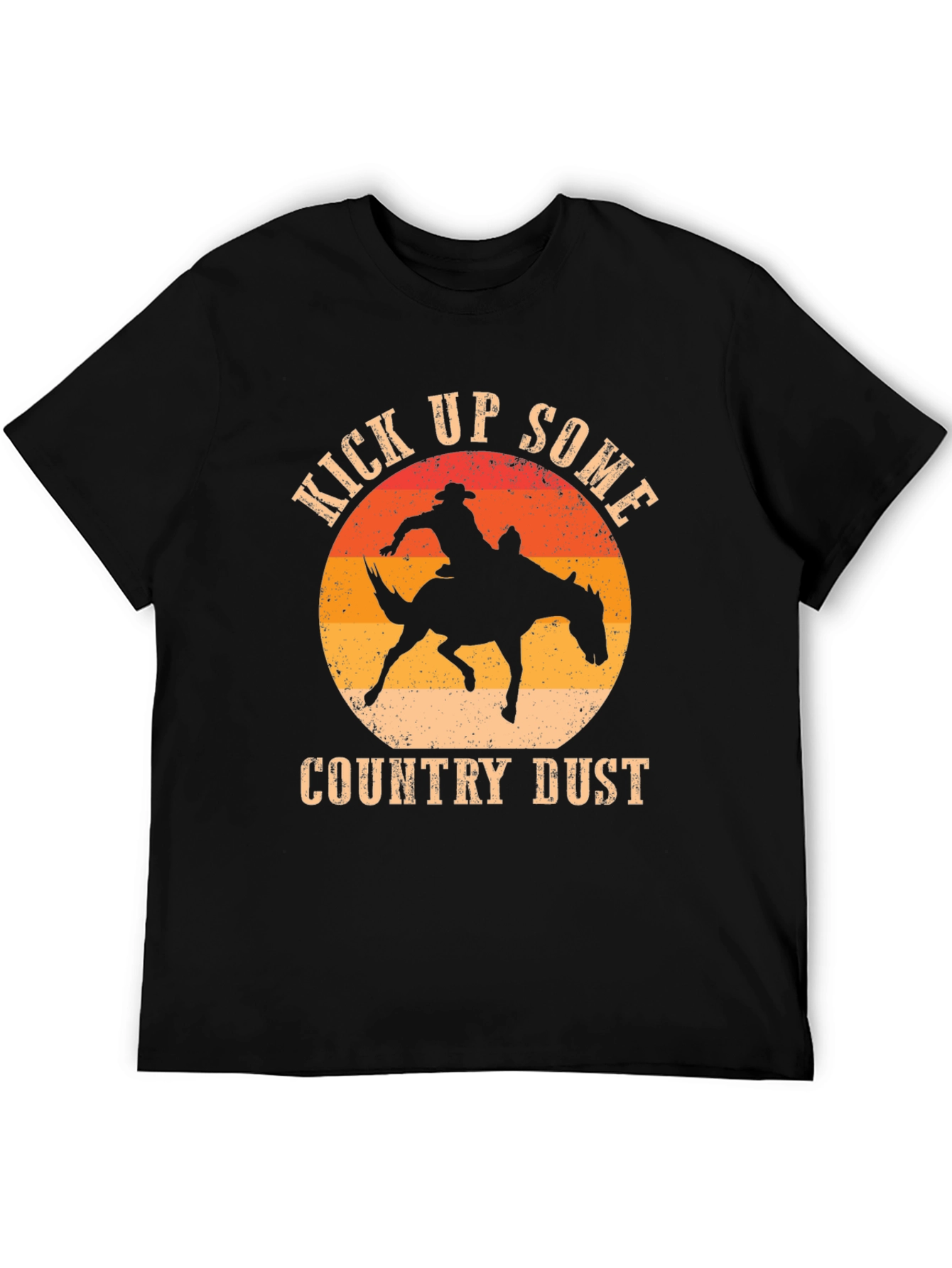 Kick Up Some Country Dust Cowboy Graphic T-Shirt