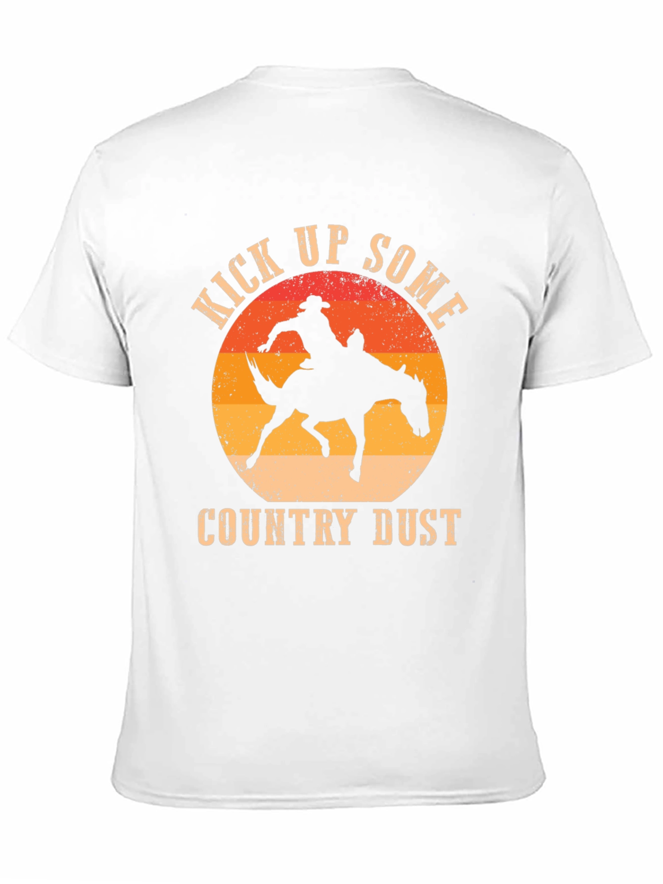Kick Up Some Country Dust Cowboy Graphic T-Shirt