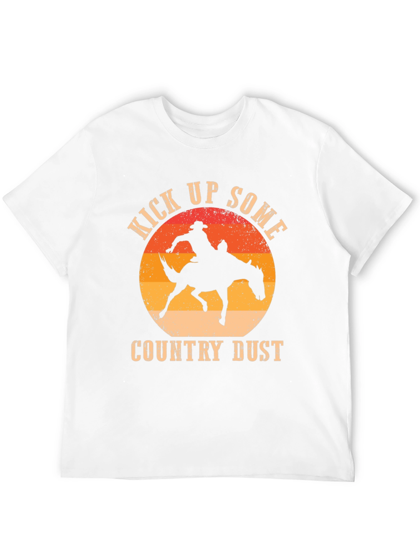 Kick Up Some Country Dust Cowboy Graphic T-Shirt