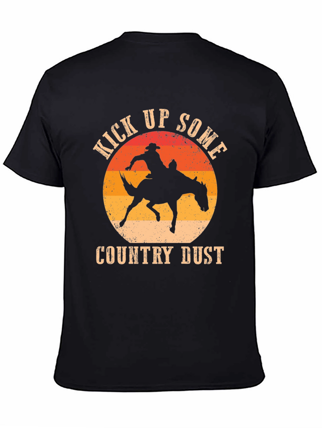 Kick Up Some Country Dust Cowboy Graphic T-Shirt