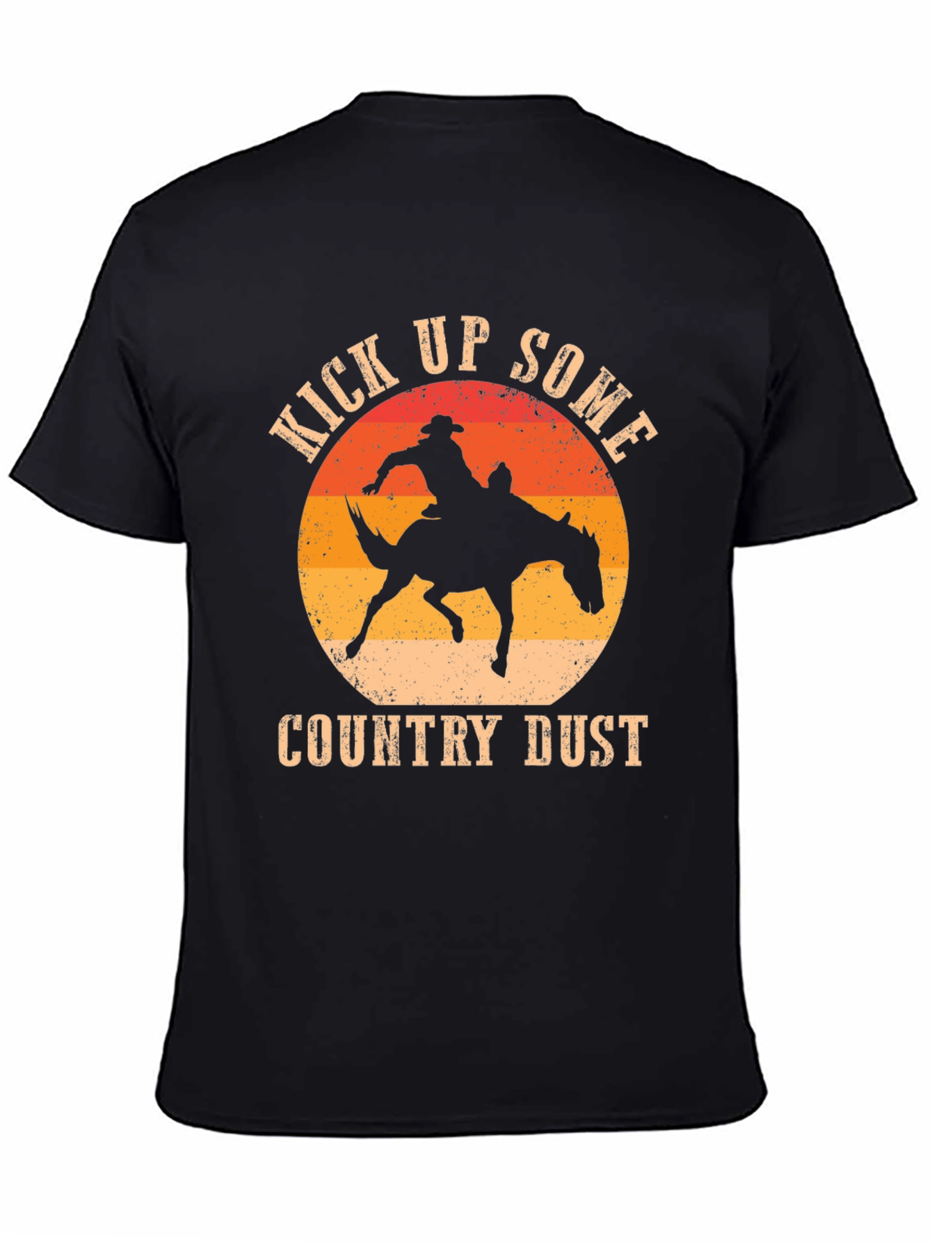Kick Up Some Country Dust Cowboy Graphic T-Shirt