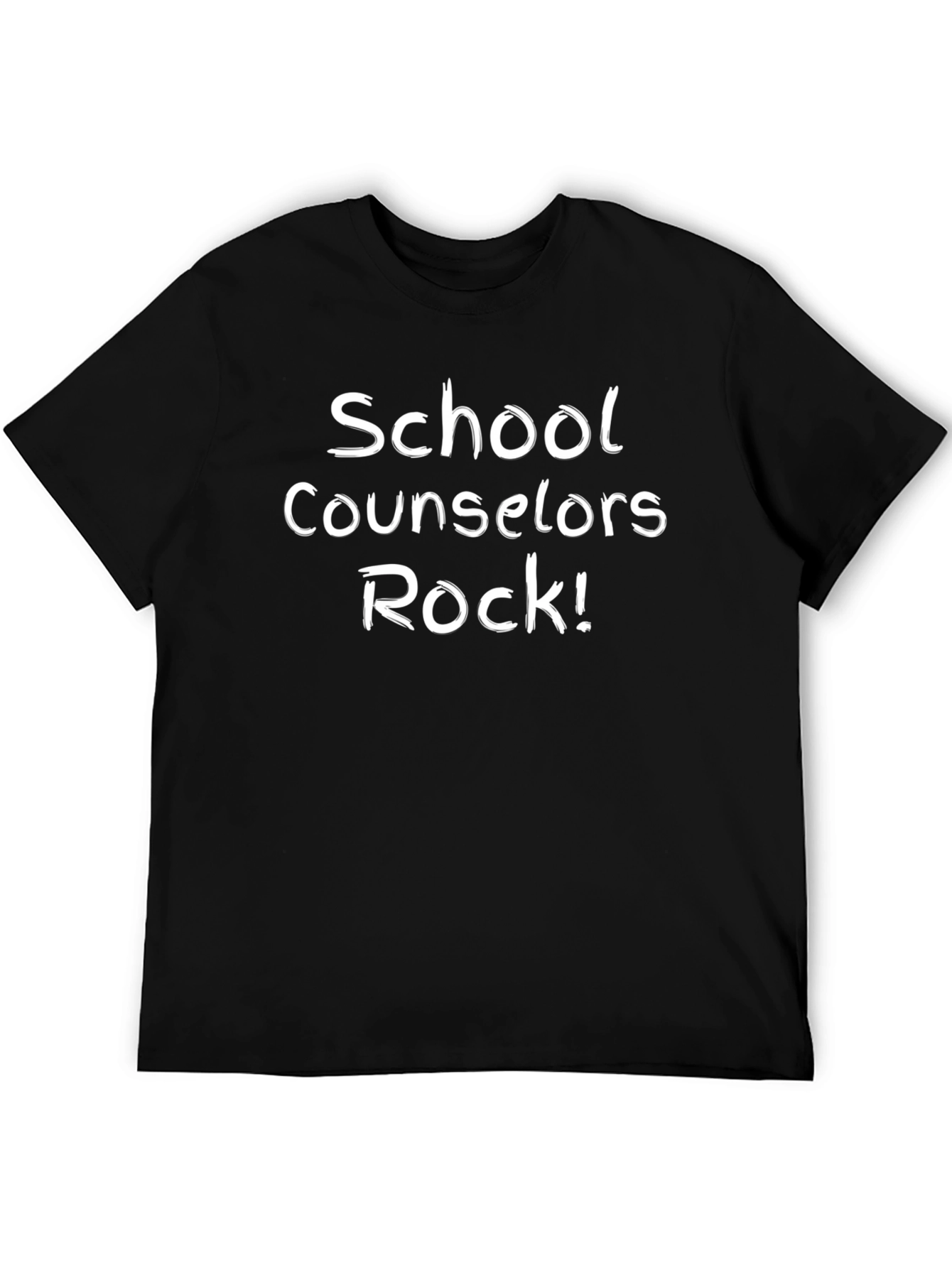 School Counselors Rock! Black T-Shirt