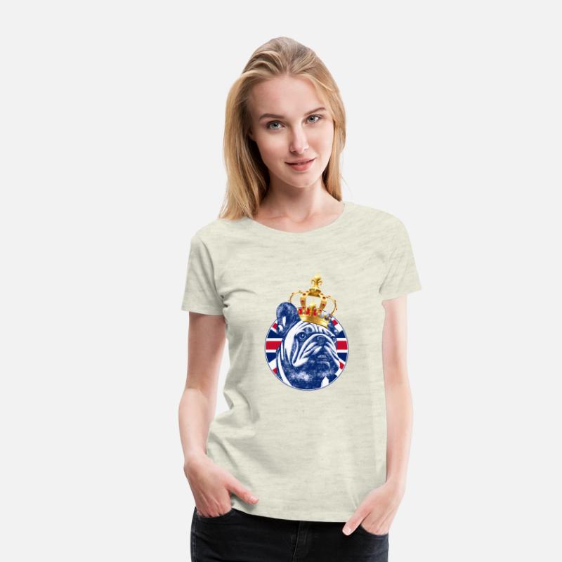 English Bulldog With Crown England Uk United Kingd