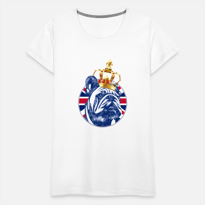 English Bulldog With Crown England Uk United Kingd