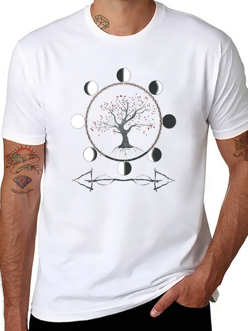 Tree of Life Moon Phase Graphic Tee