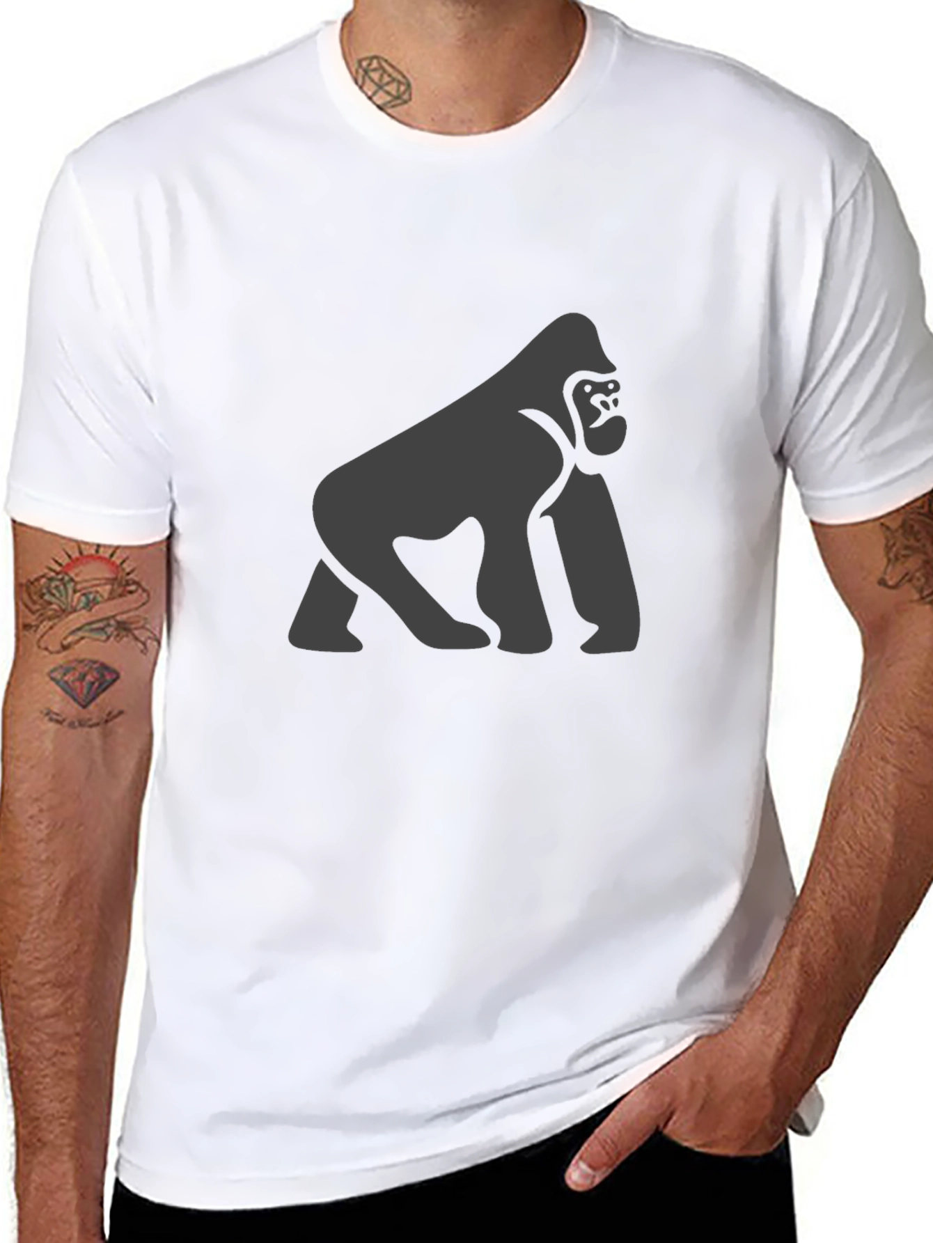 Gorilla Graphic Tee - Mens Black T-Shirt