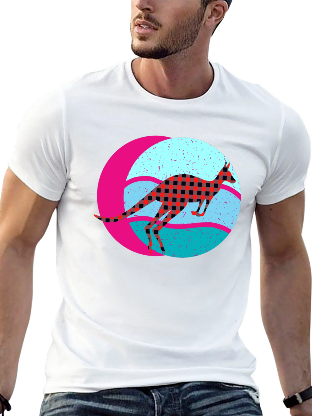 Retro Kangaroo Graphic Tee