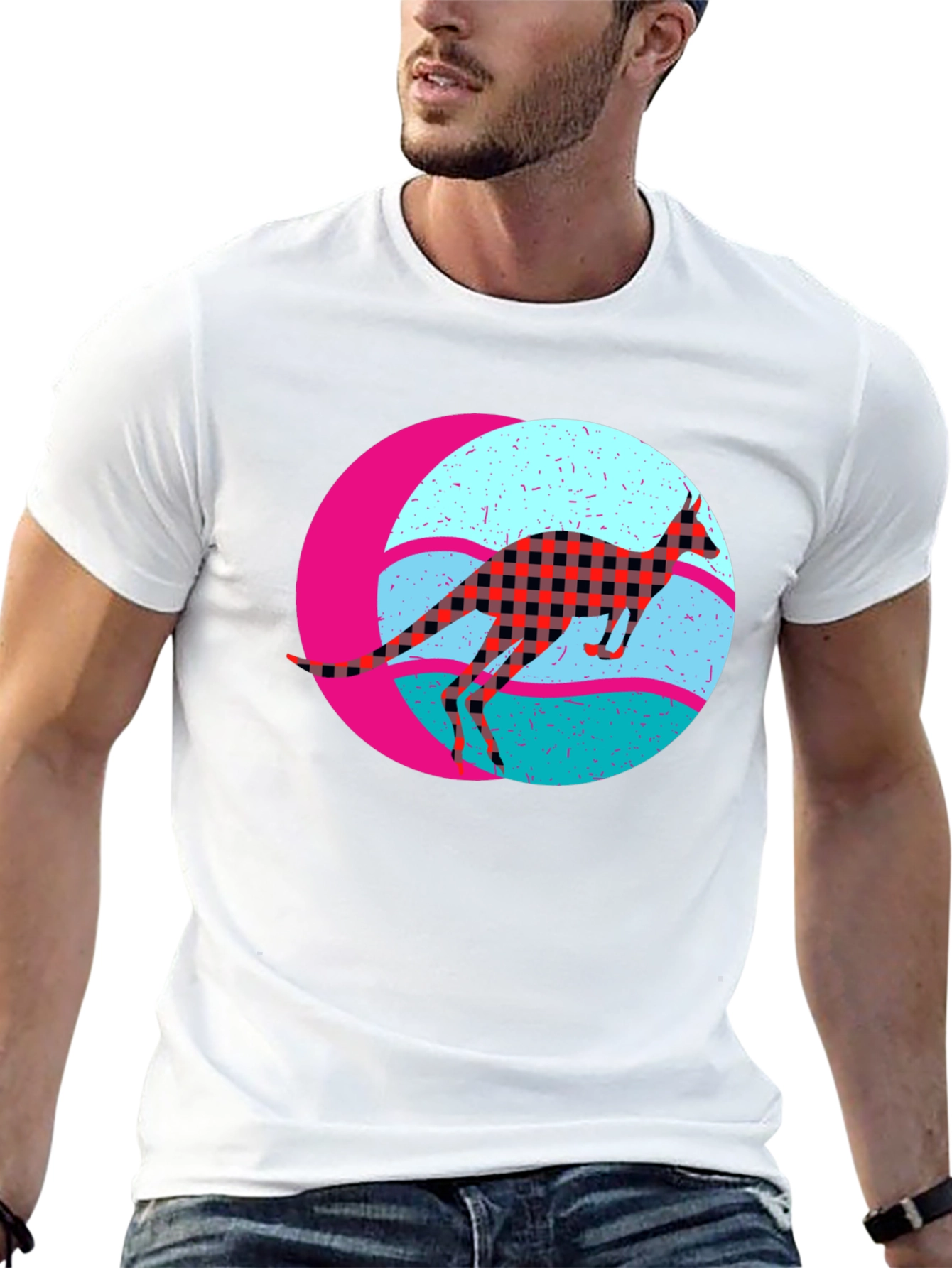 Retro Kangaroo Graphic Tee