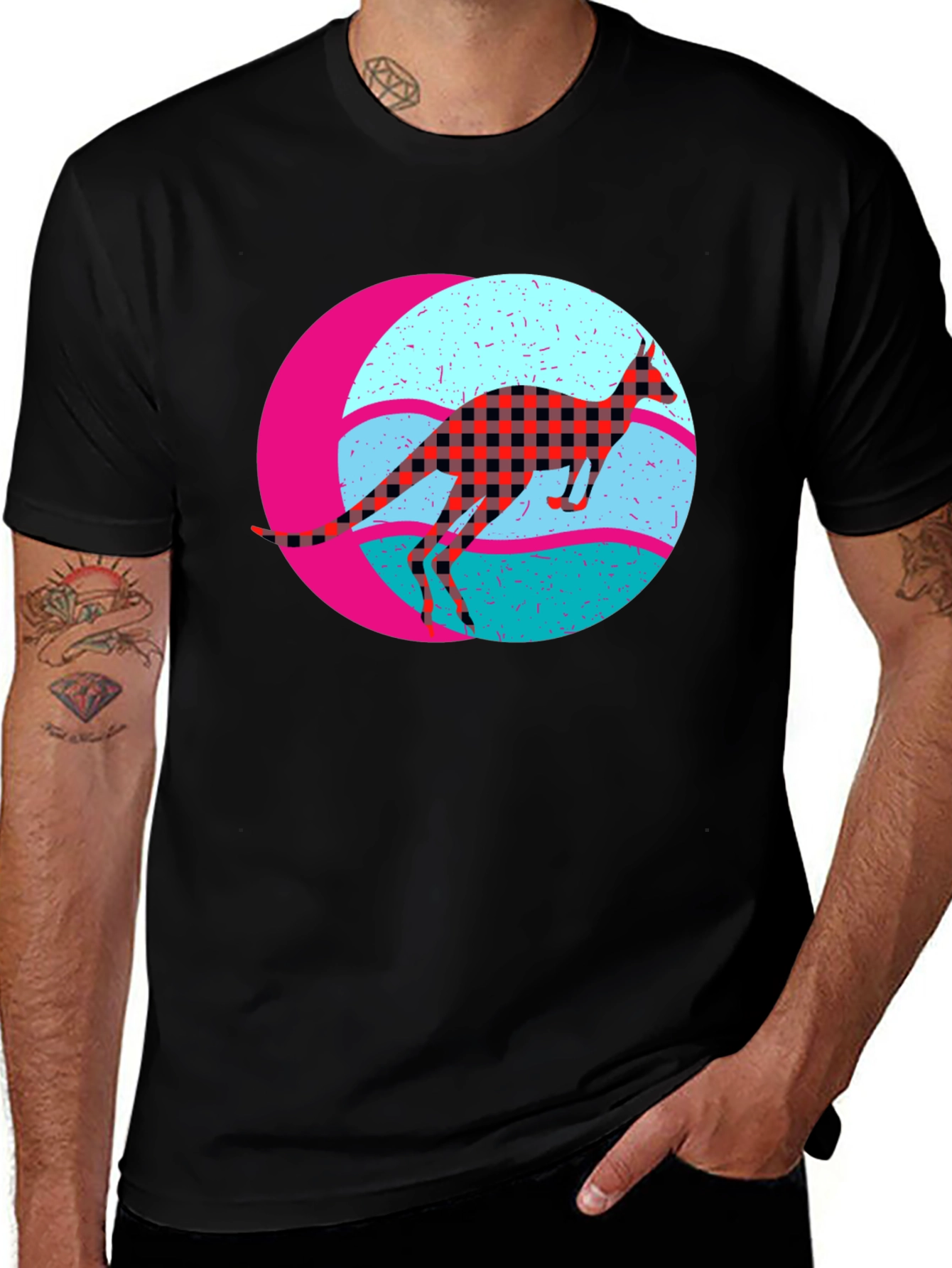 Retro Kangaroo Graphic Tee