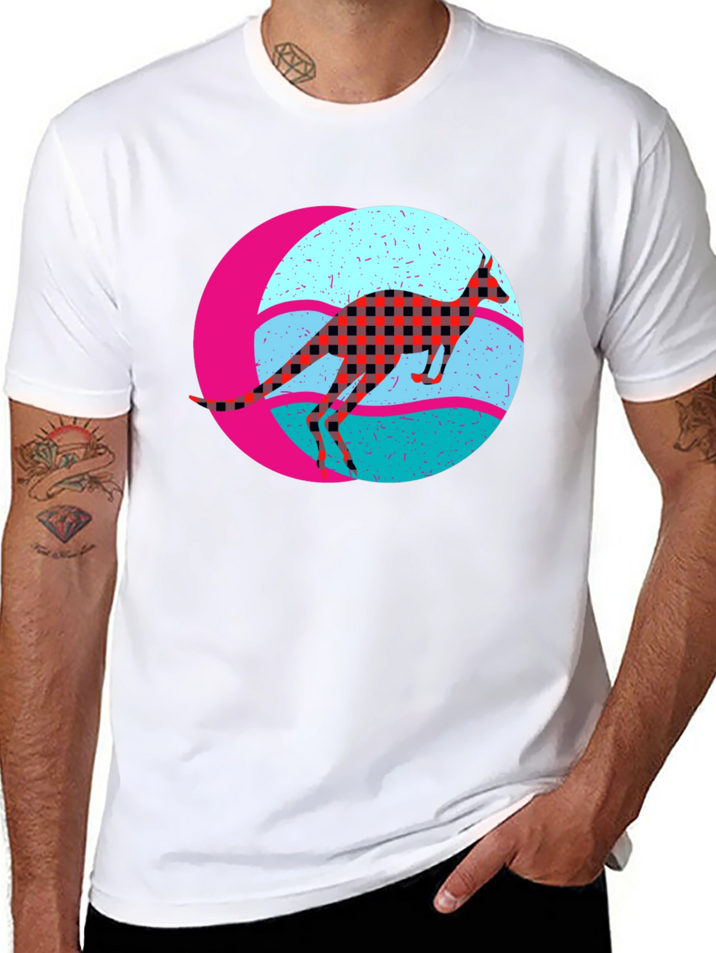 Retro Kangaroo Graphic Tee