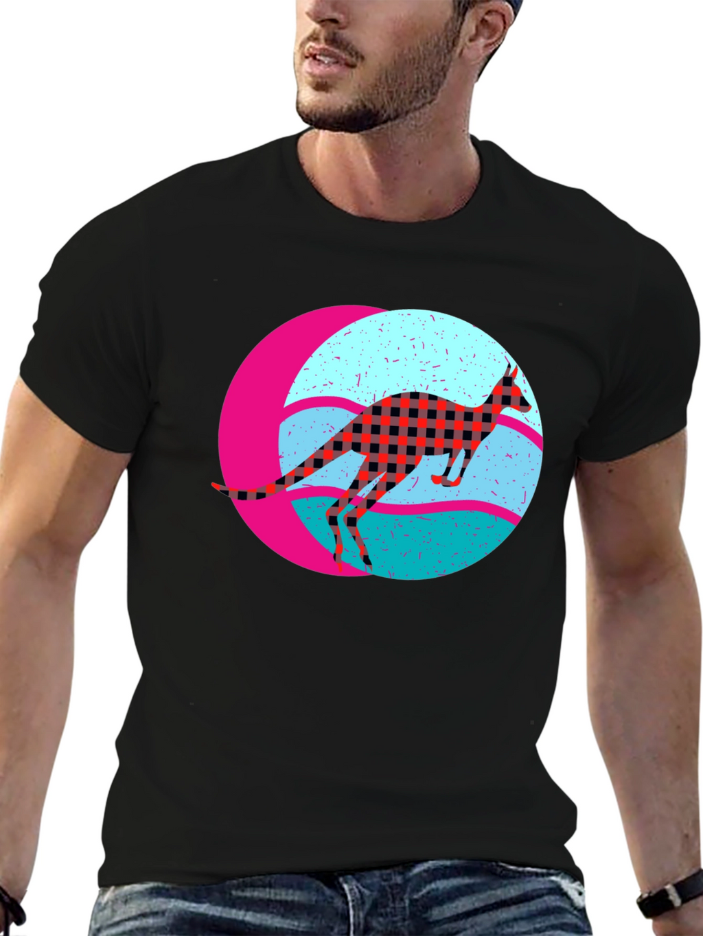 Retro Kangaroo Graphic Tee