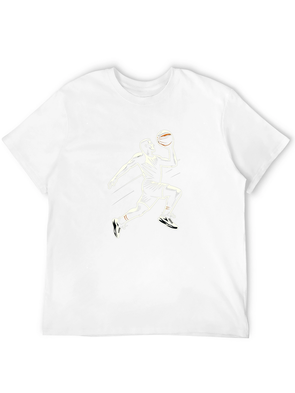 Basketball Player Graphic Tee - Black