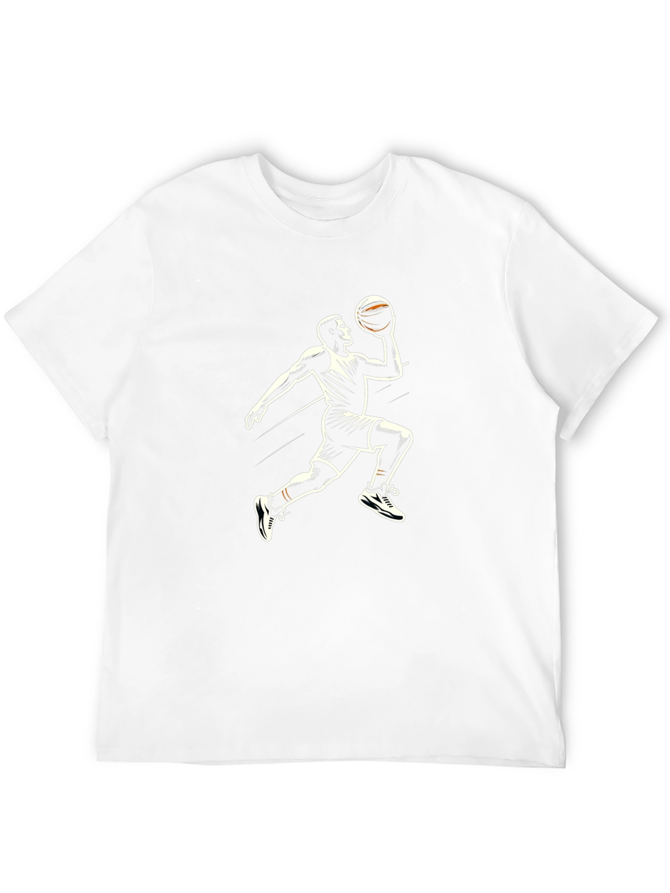 Basketball Player Graphic Tee - Black