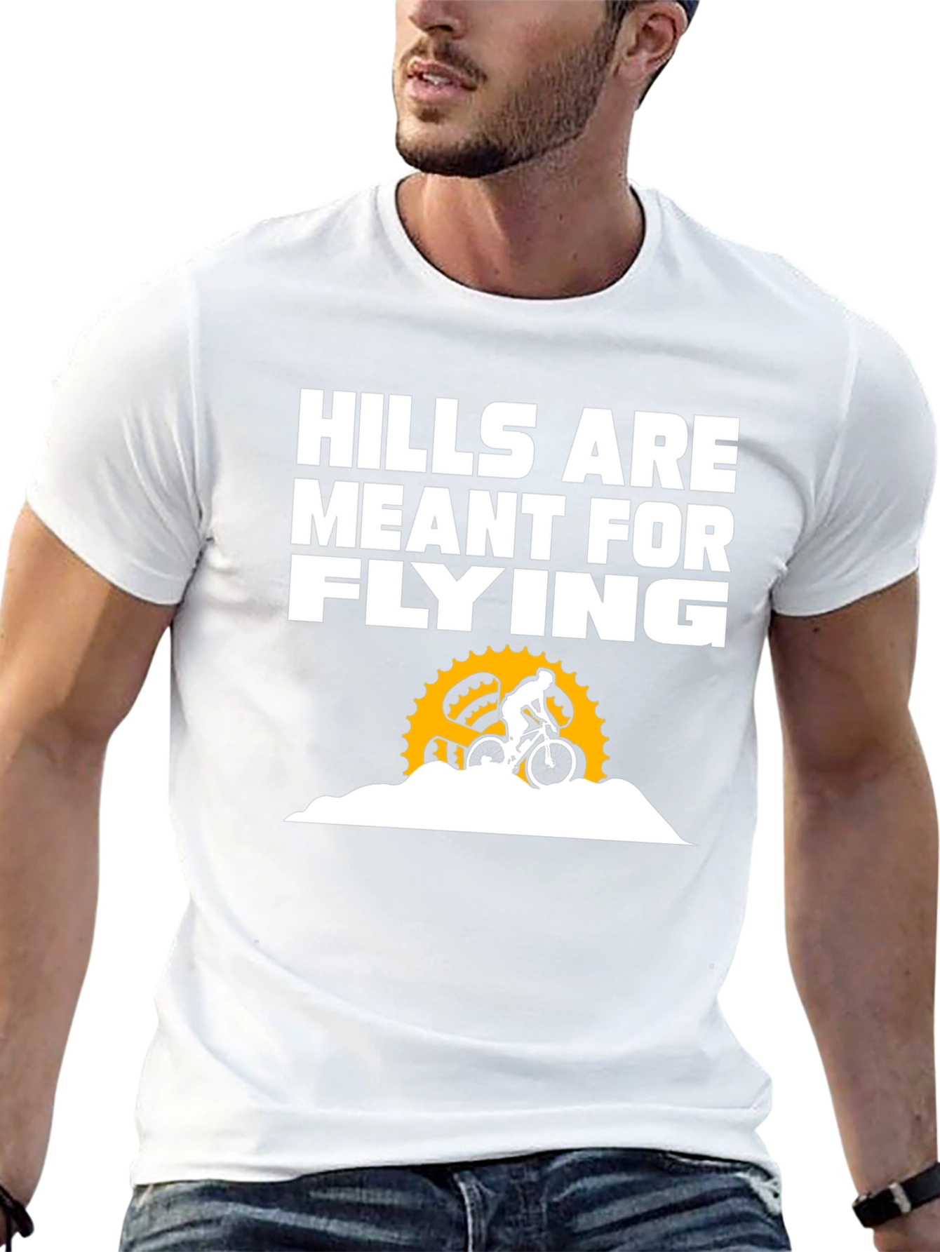 Hills Are Meant for Flying Biking T-Shirt