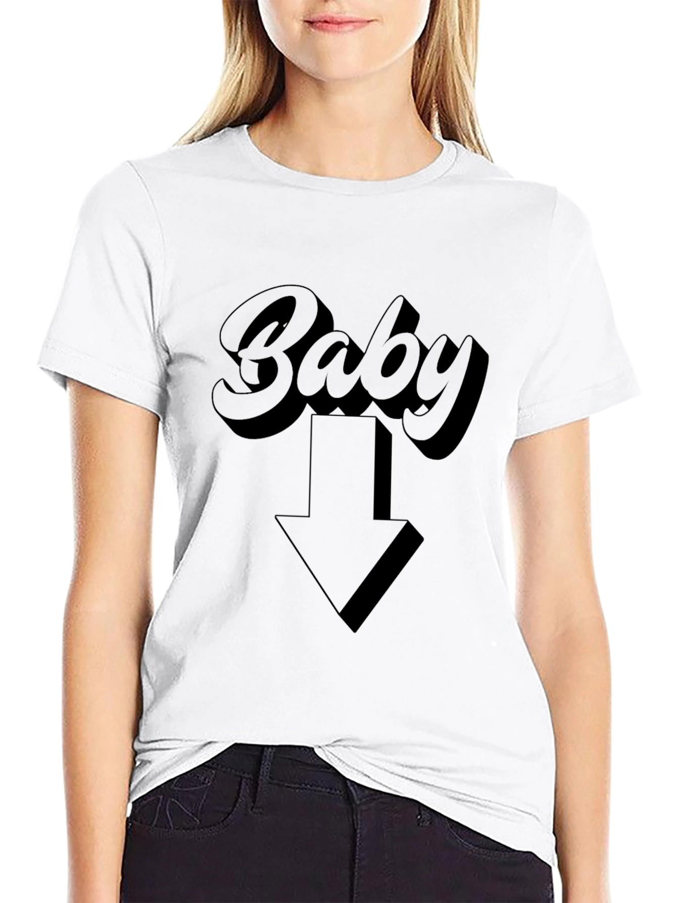 Baby Arrow Graphic Tee - Unisex Black T-Shirt