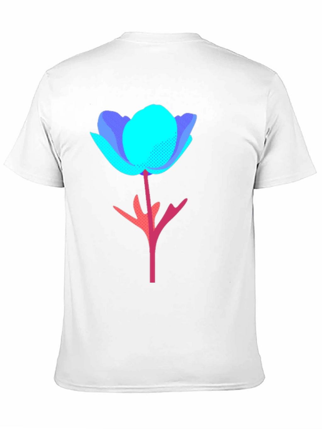 Abstract Floral Graphic Tee - Modern Design T-Shirt