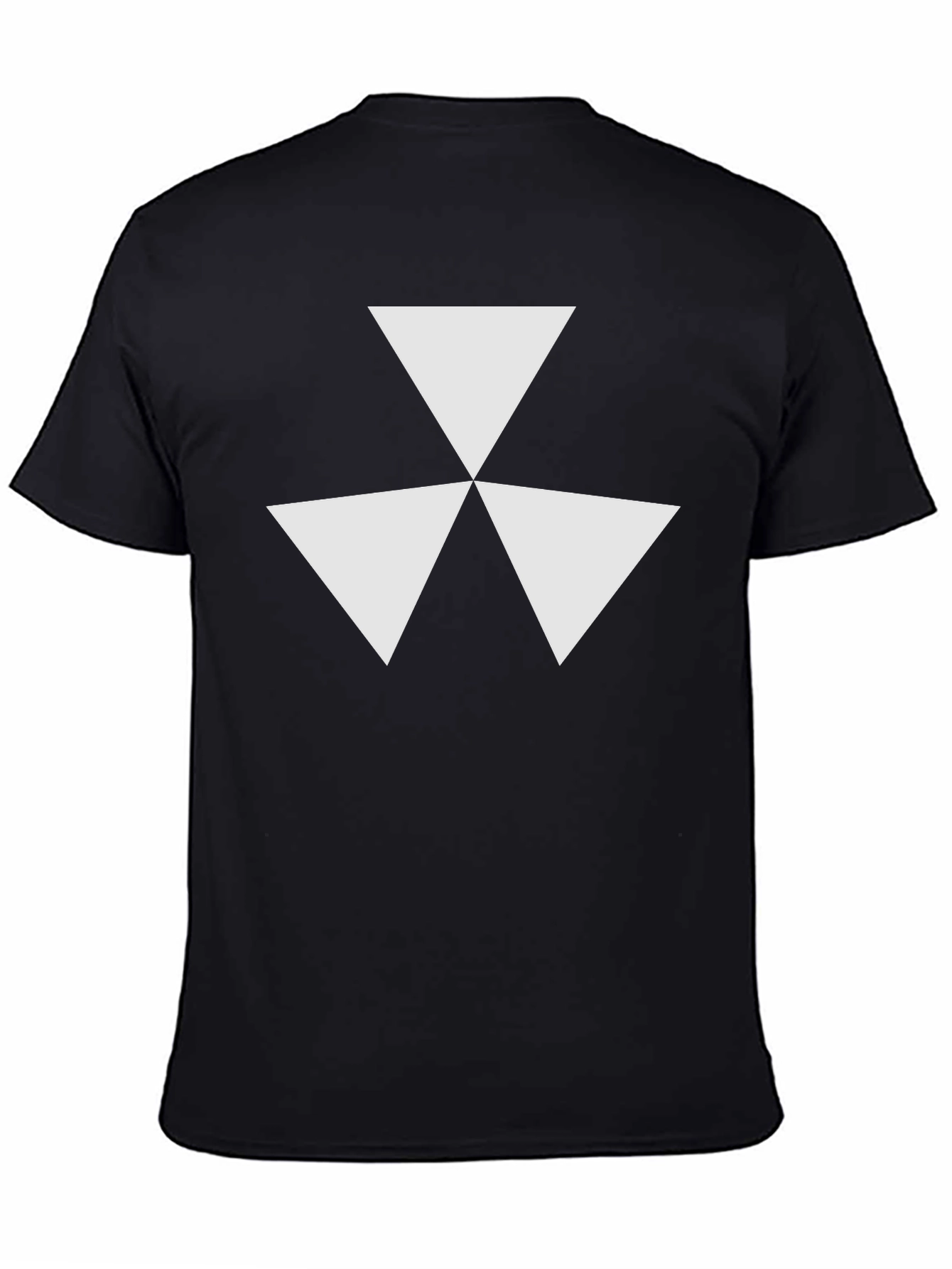 Geometric Triangle Design Tee - Modern Style