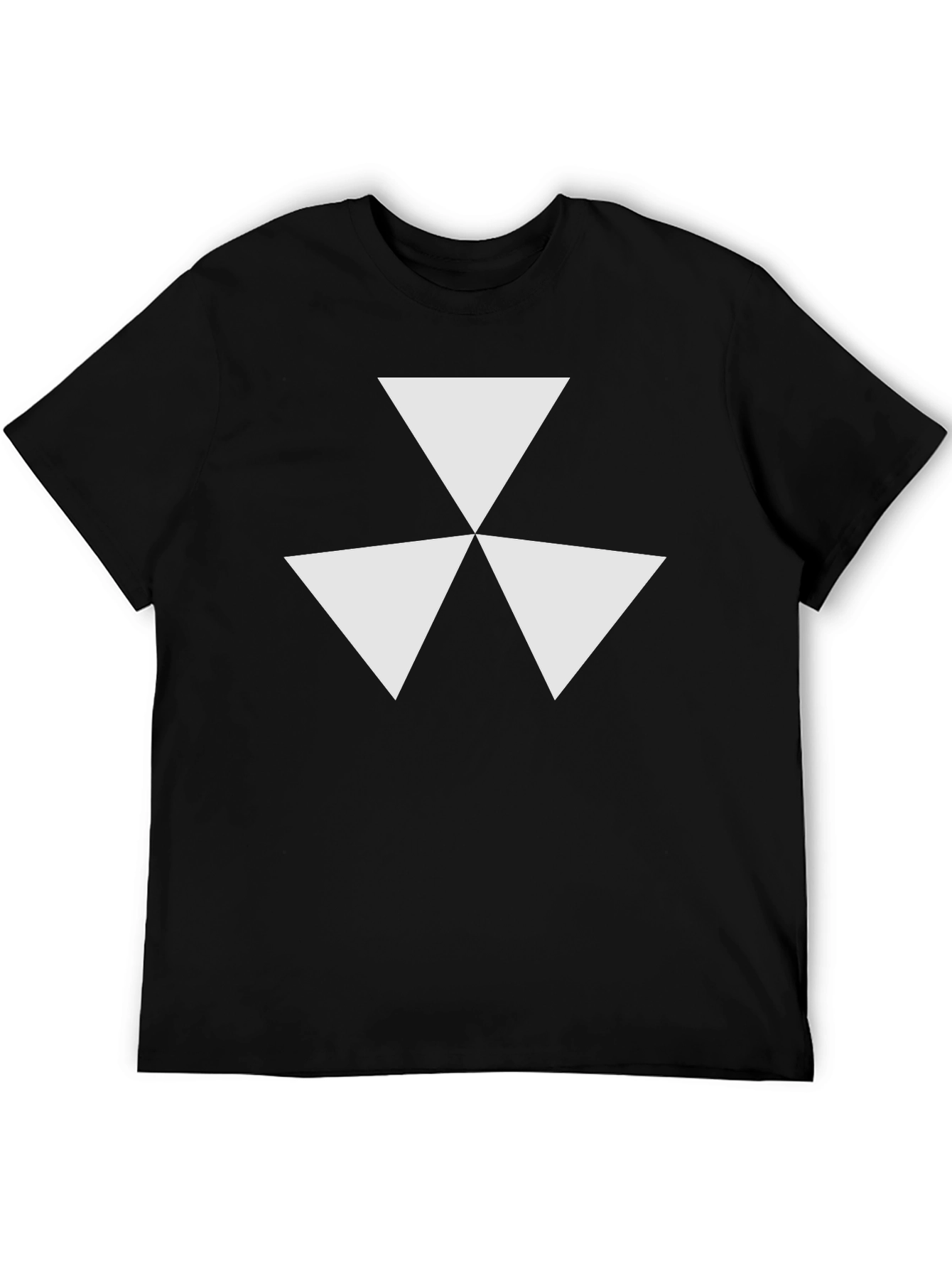Geometric Triangle Design Tee - Modern Style