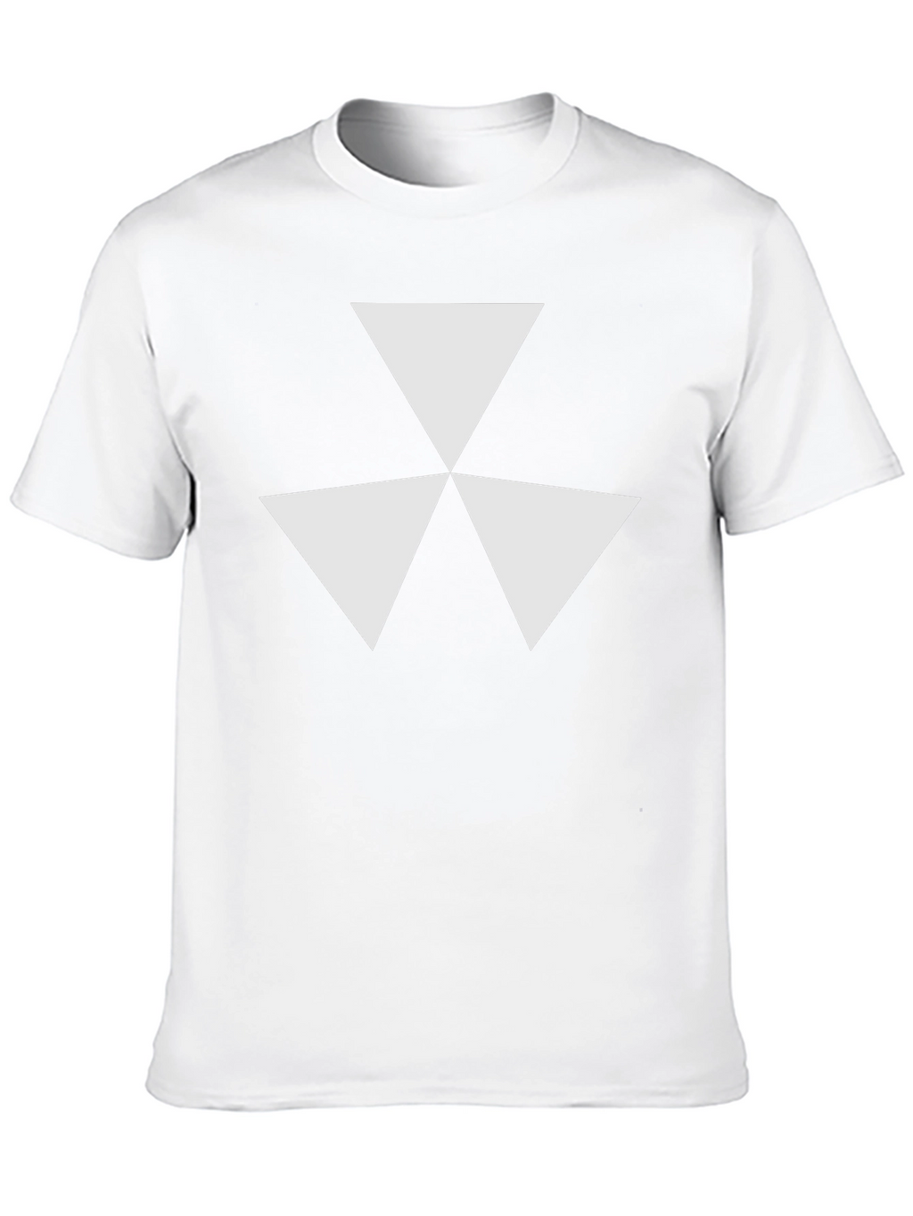 Geometric Triangle Design Tee - Modern Style