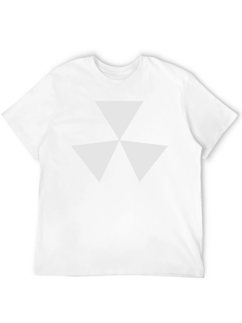 Geometric Triangle Design Tee - Modern Style