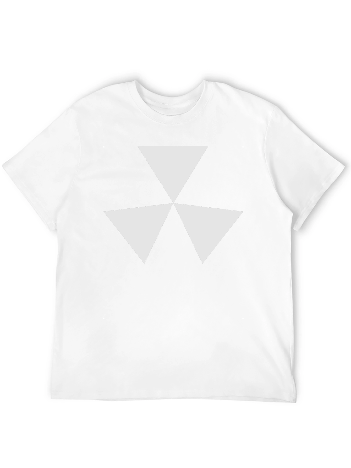 Geometric Triangle Design Tee - Modern Style