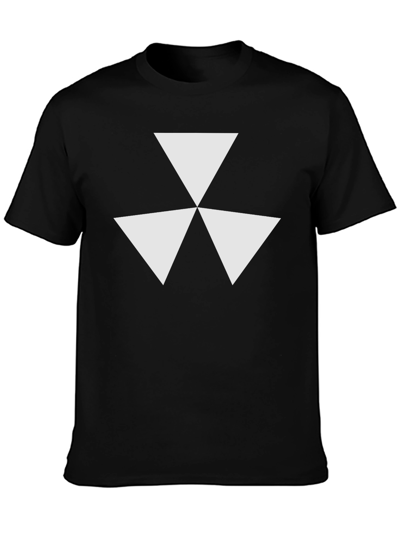 Geometric Triangle Design Tee - Modern Style