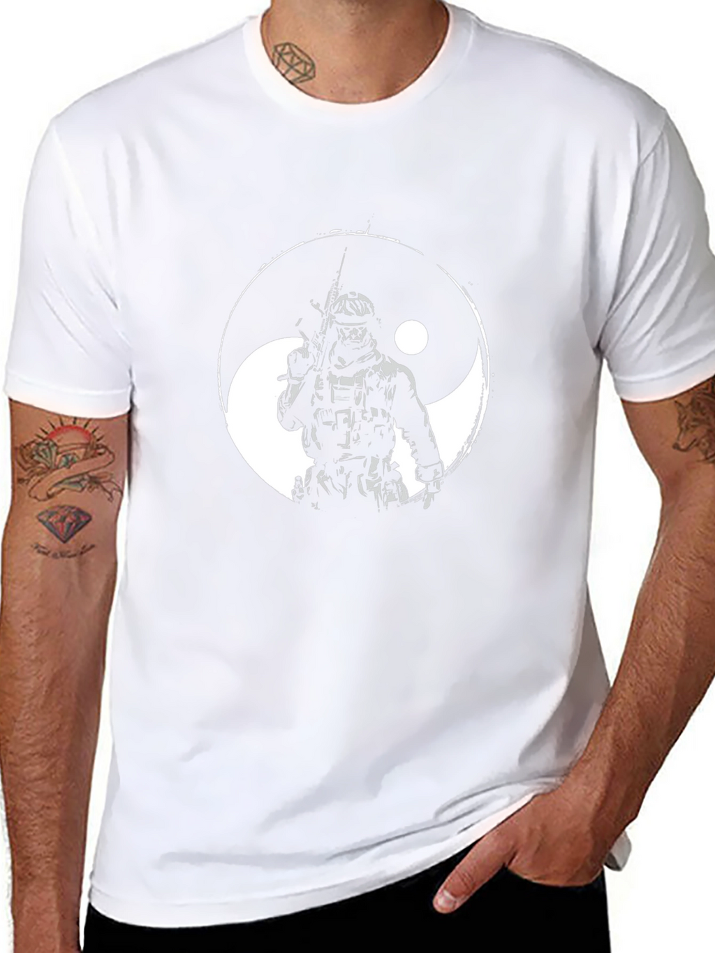 Yin Yang Soldier Graphic Tee