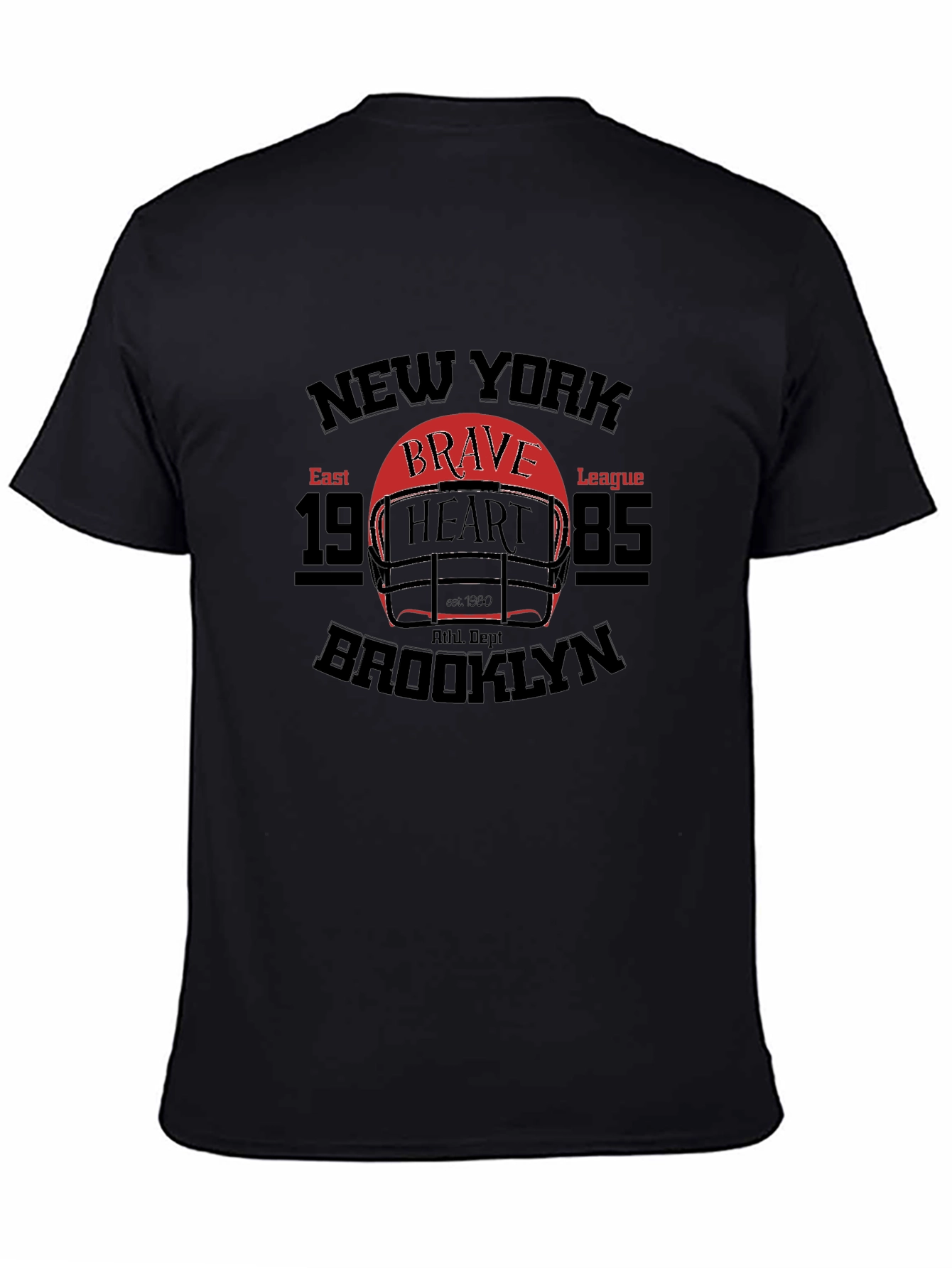 New York Brooklyn Brave Heart Football T-Shirt