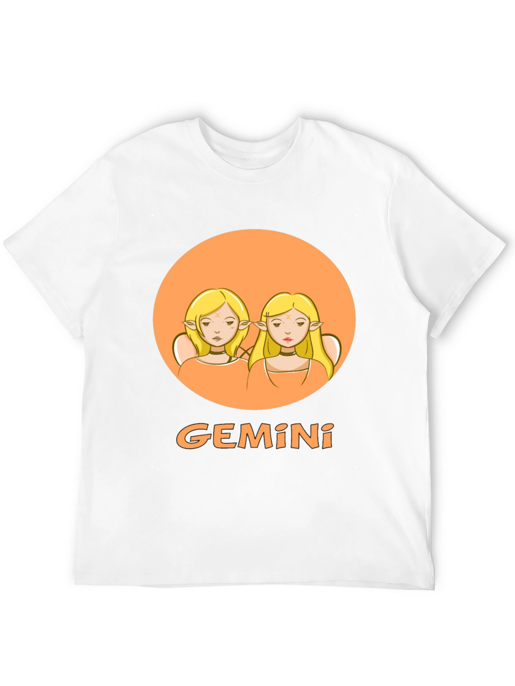 Gemini Zodiac Graphic Tee - Black