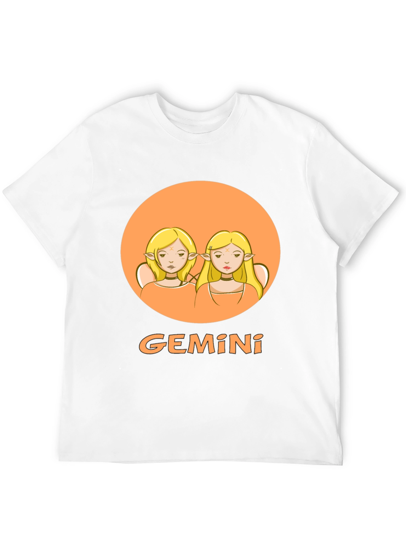 Gemini Zodiac Graphic Tee - Black