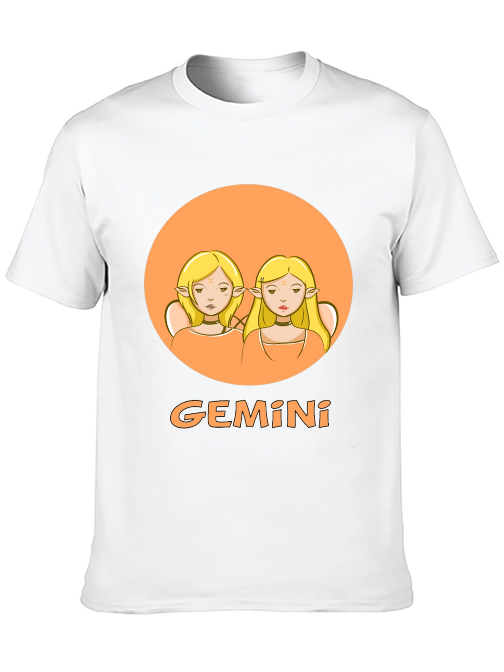 Gemini Zodiac Graphic Tee - Black
