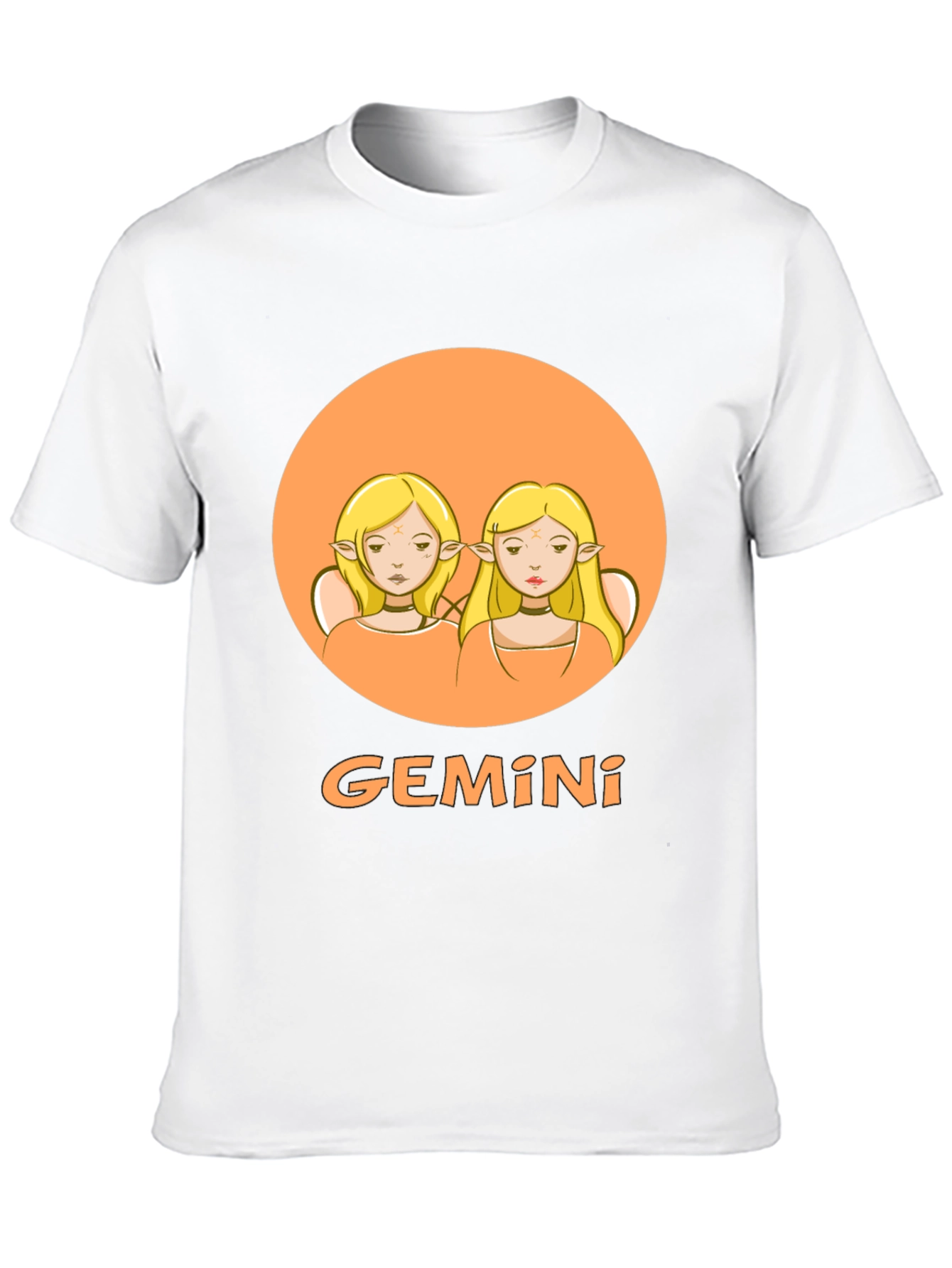 Gemini Zodiac Graphic Tee - Black