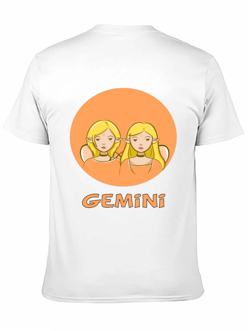 Gemini Zodiac Graphic Tee - Black