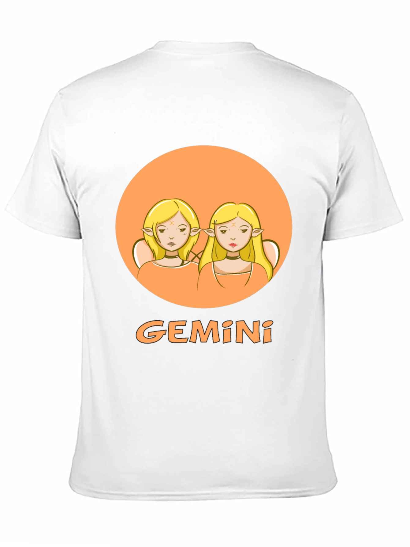 Gemini Zodiac Graphic Tee - Black