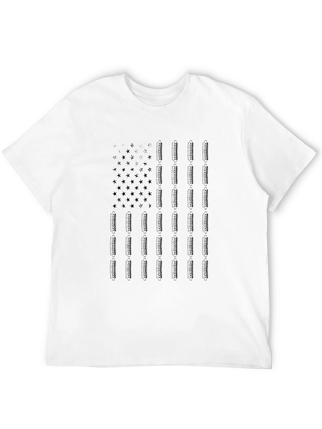American Flag Tee - Black Patriotic Shirt