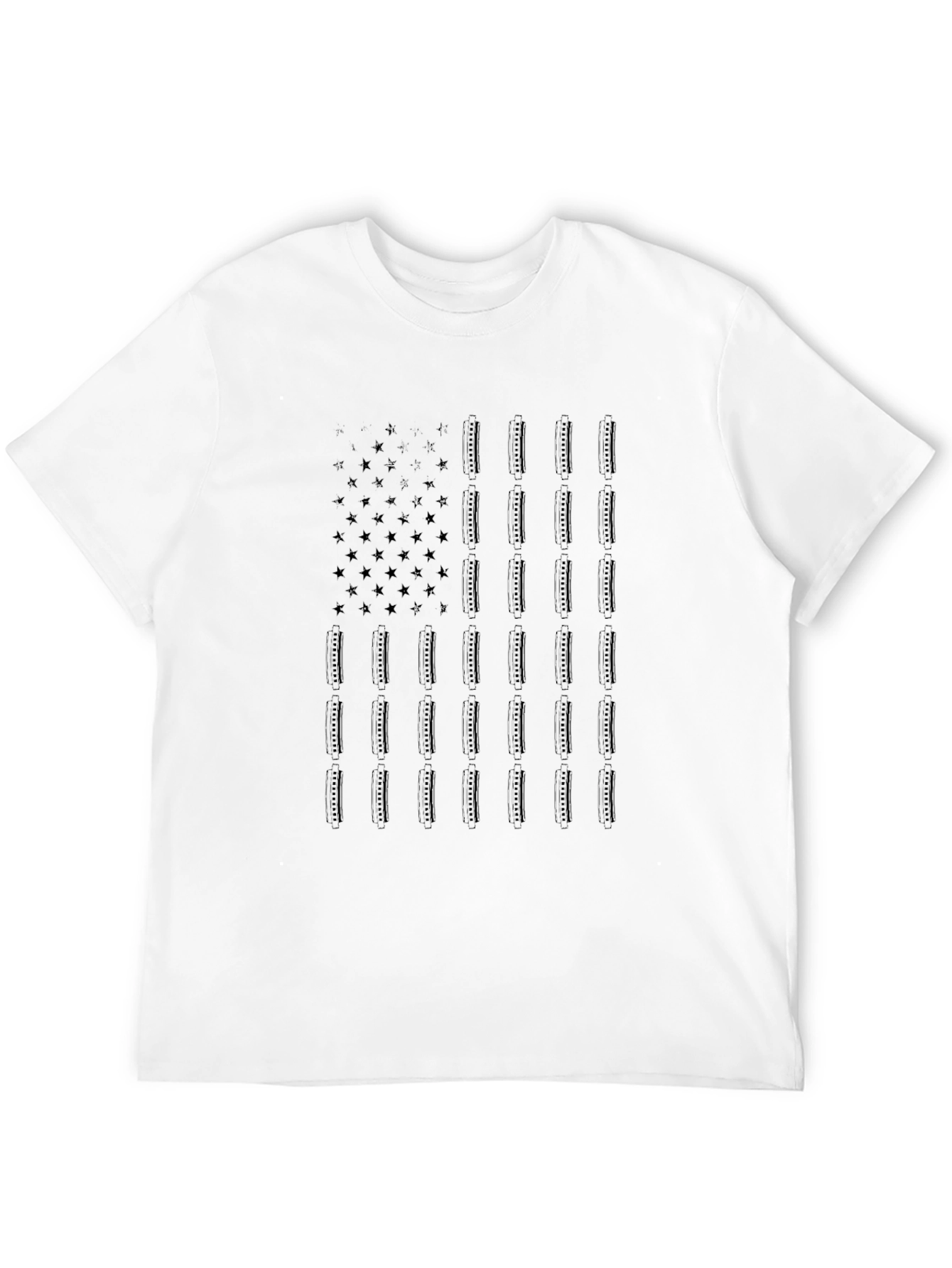 American Flag Tee - Black Patriotic Shirt