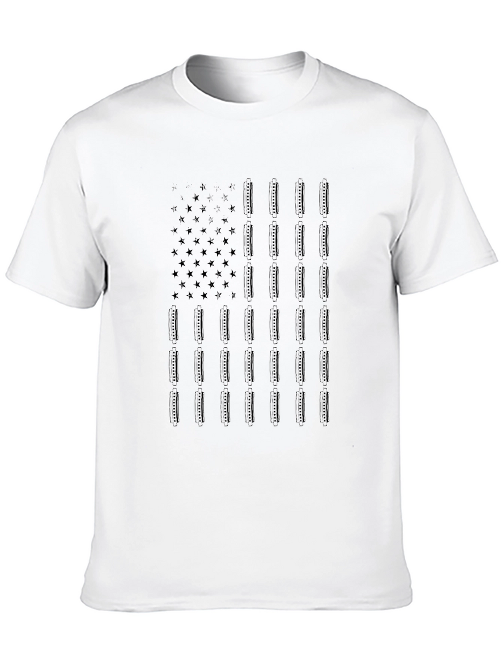 American Flag Tee - Black Patriotic Shirt