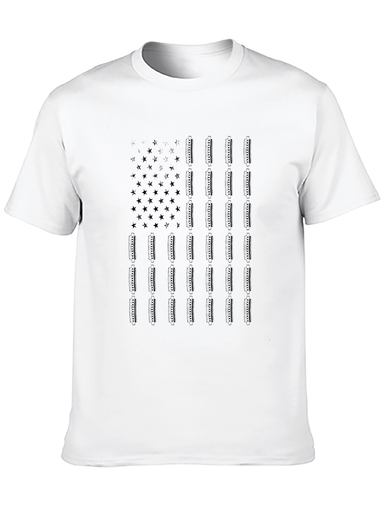 American Flag Tee - Black Patriotic Shirt