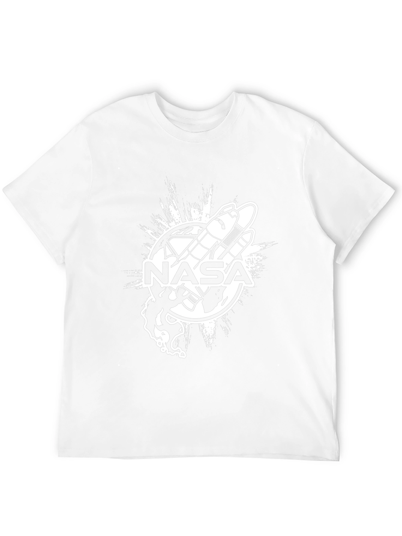 NASA Space Shuttle Graphic T-Shirt - Black