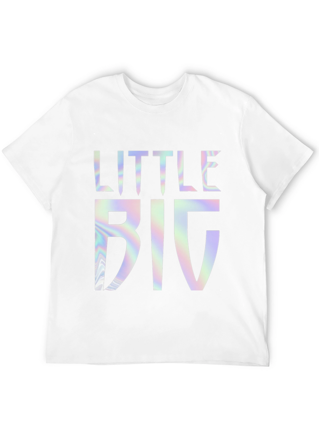 Little Big Holographic Graphic Tee - Black