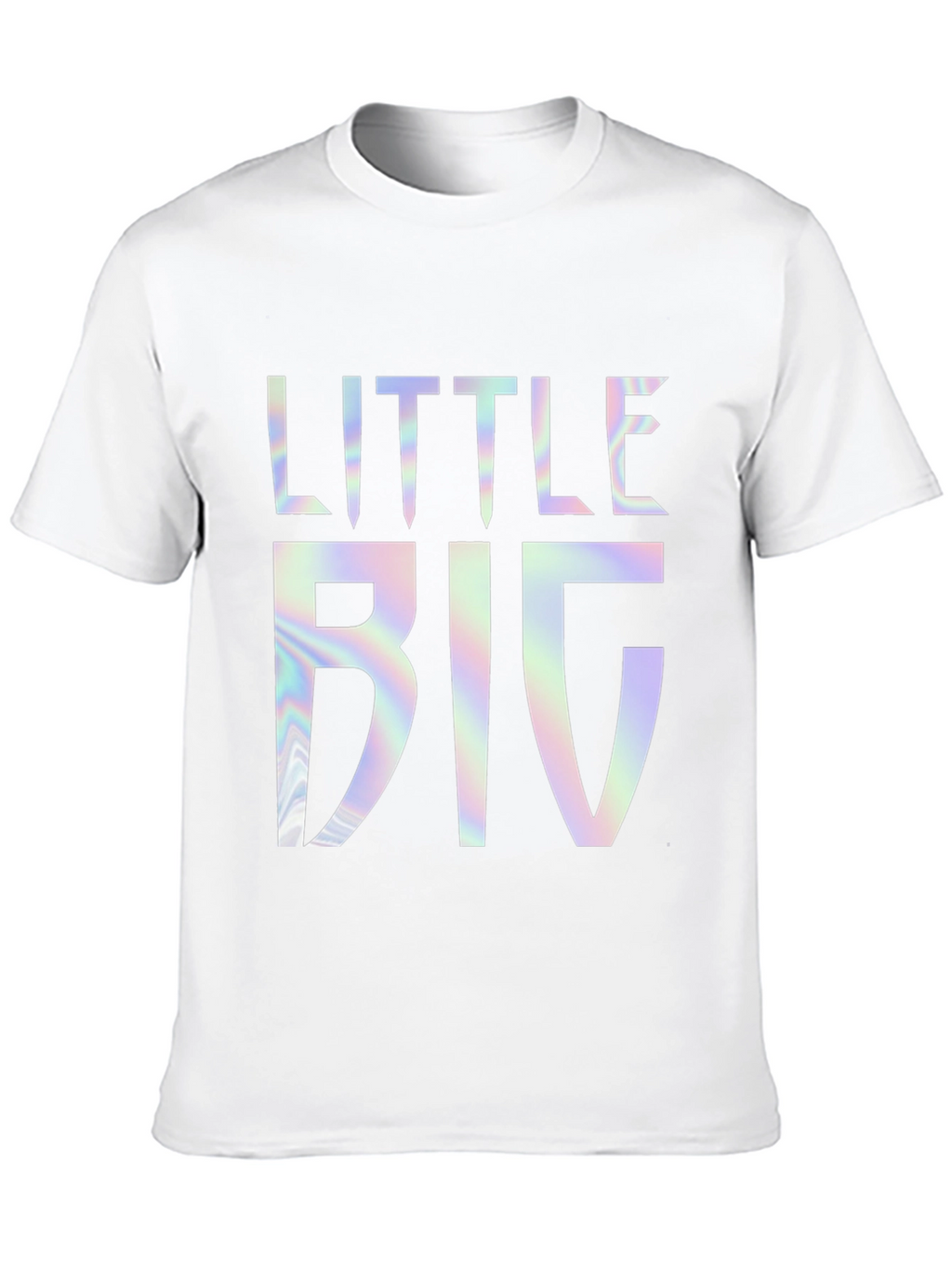 Little Big Holographic Graphic Tee - Black